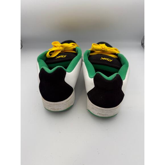 Reebok Men's Skateboard Shoes Size 12 USA White/Black/Yellow/Green - Picture 4 of 7